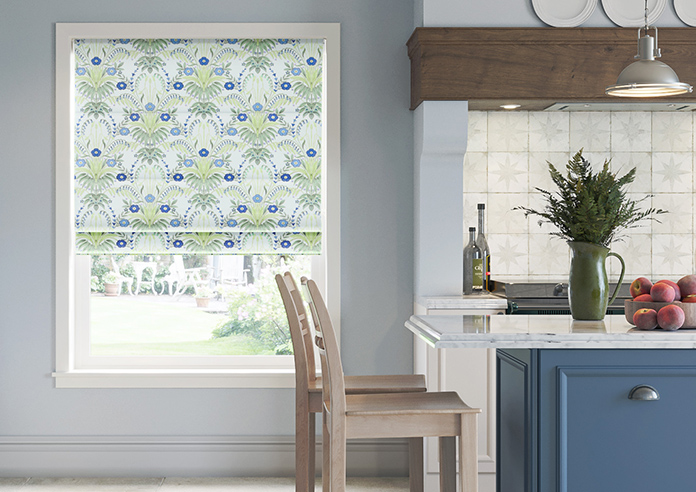 Cotswold Faux Silk, Sapphire - Roman Blind - Image 3
